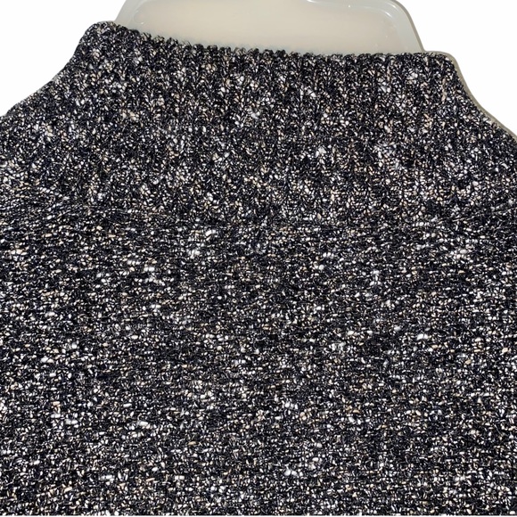 Eileen Fisher Open Front Cardigan Size PETITE Medium in Blackish Gray, White - Picture 5 of 9